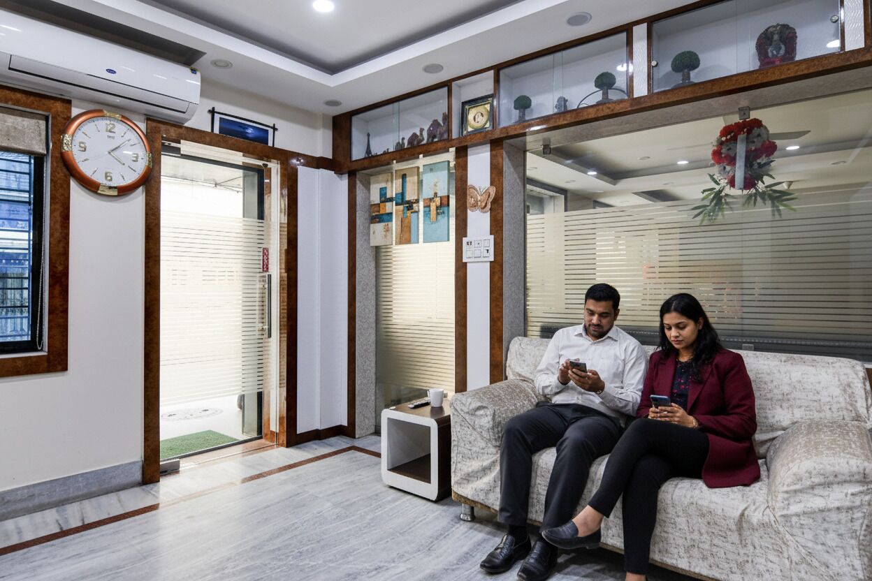 Zona de estar del vestíbulo