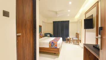 Sengetøy i egyptisk bomull, sengetøy av topp kvalitet og safe på rommet