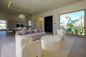 Living area - Villa Jibal heated swimming pool not overlooked (MARRAKECH)