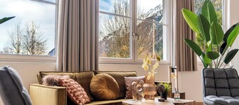 The Leutasch Retreat Comfort room offers peace, style, and comfort after hiking, cycling, or winter sports in the Alps around Seefeld.