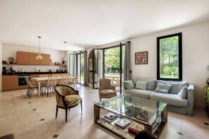 TV, fireplace, books - APARTMENT. GARDEN. NEUILLY- SUR - SEINE. 5 MIN FROM PARIS (Neuilly-sur-Seine)