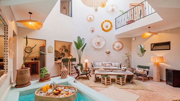 Interior - Riad Privé 4 Suites avec Piscine Chauffée, Rooftop & Vue Atlas – Médina (Marrakesh)