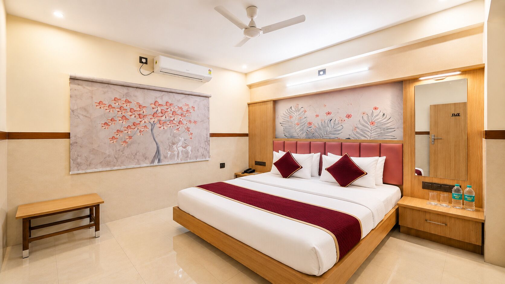 Deluxe Double Room, City View | Desk, laptop workspace, free WiFi