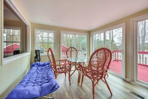 House (3 Bedrooms) | Interior - Tranquil Lakefront Home w/ Sunroom in Burlington (Burlington)