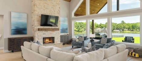 Smart TV, fireplace, offices