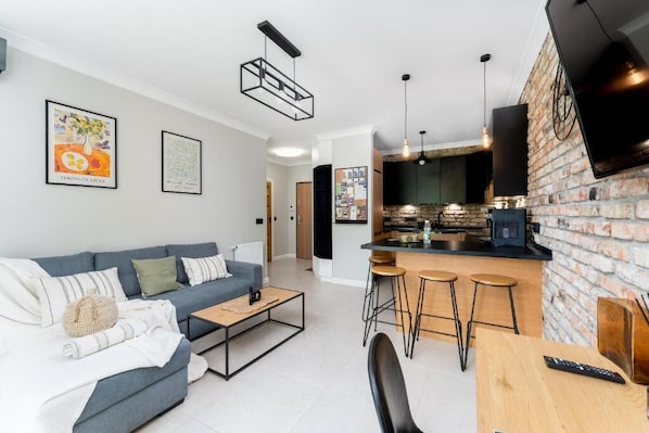 Comfort Apartment, Garden View | Living area - Malila Premium Apartments Tauron Lema 6 (Kraków)