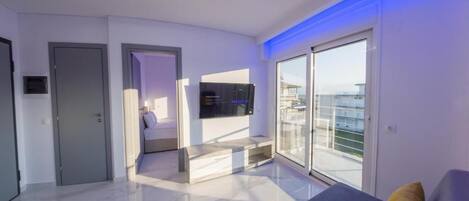 Căn hộ, 1 phòng ngủ, ban công | Khu phòng khách