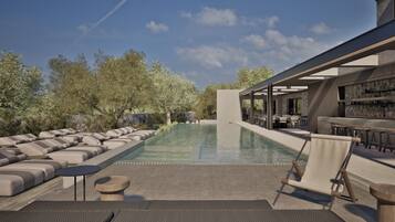 Außenpool, geöffnet von 08:00 Uhr bis 20:00 Uhr, Sonnenschirme