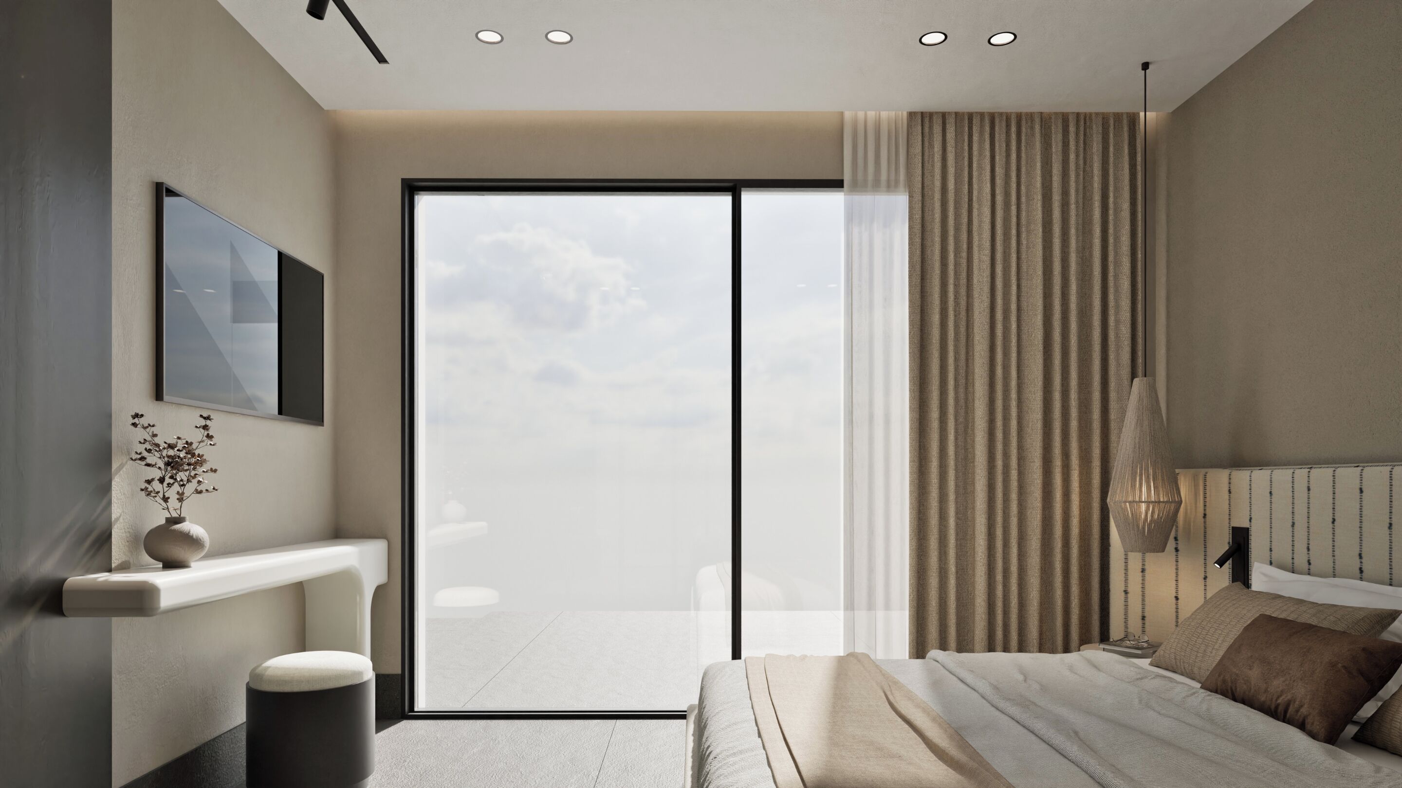 Una cassaforte in camera, una scrivania, postazione laptop