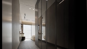 In-room safe, desk, laptop workspace, blackout drapes