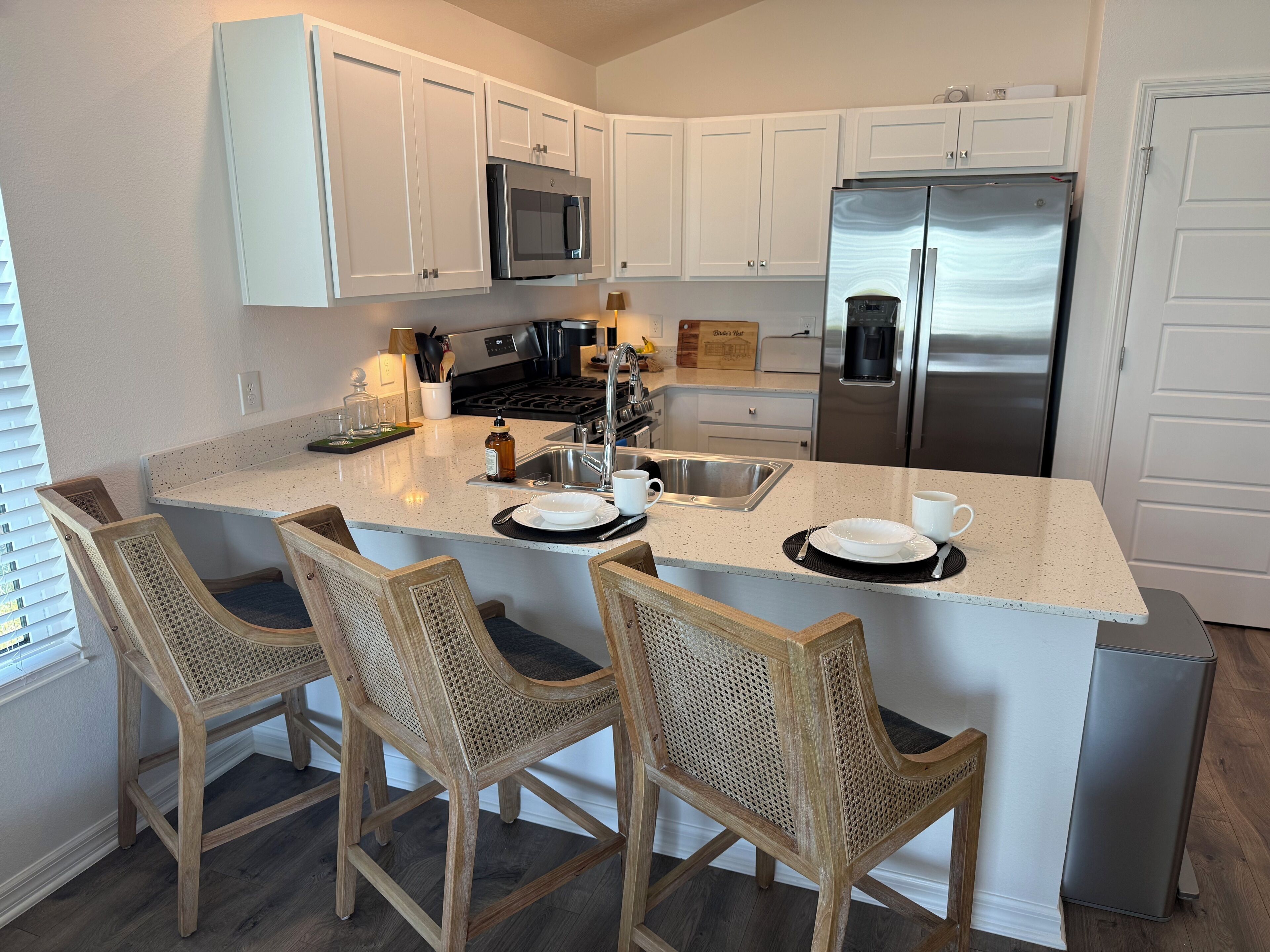 Microwave, oven, stovetop, dishwasher