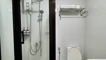 Towels, soap, toilet paper