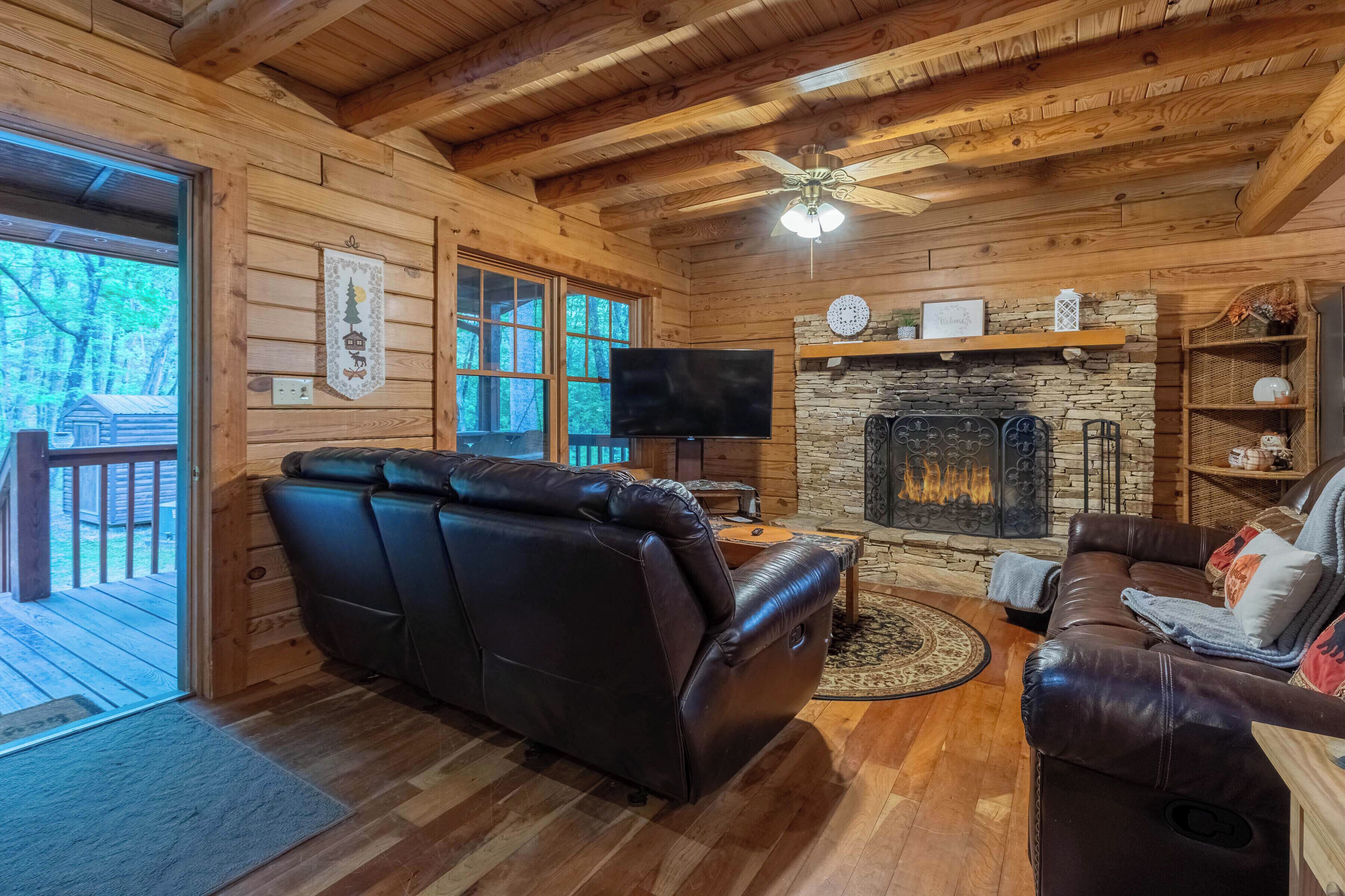 TV connectée, cheminée