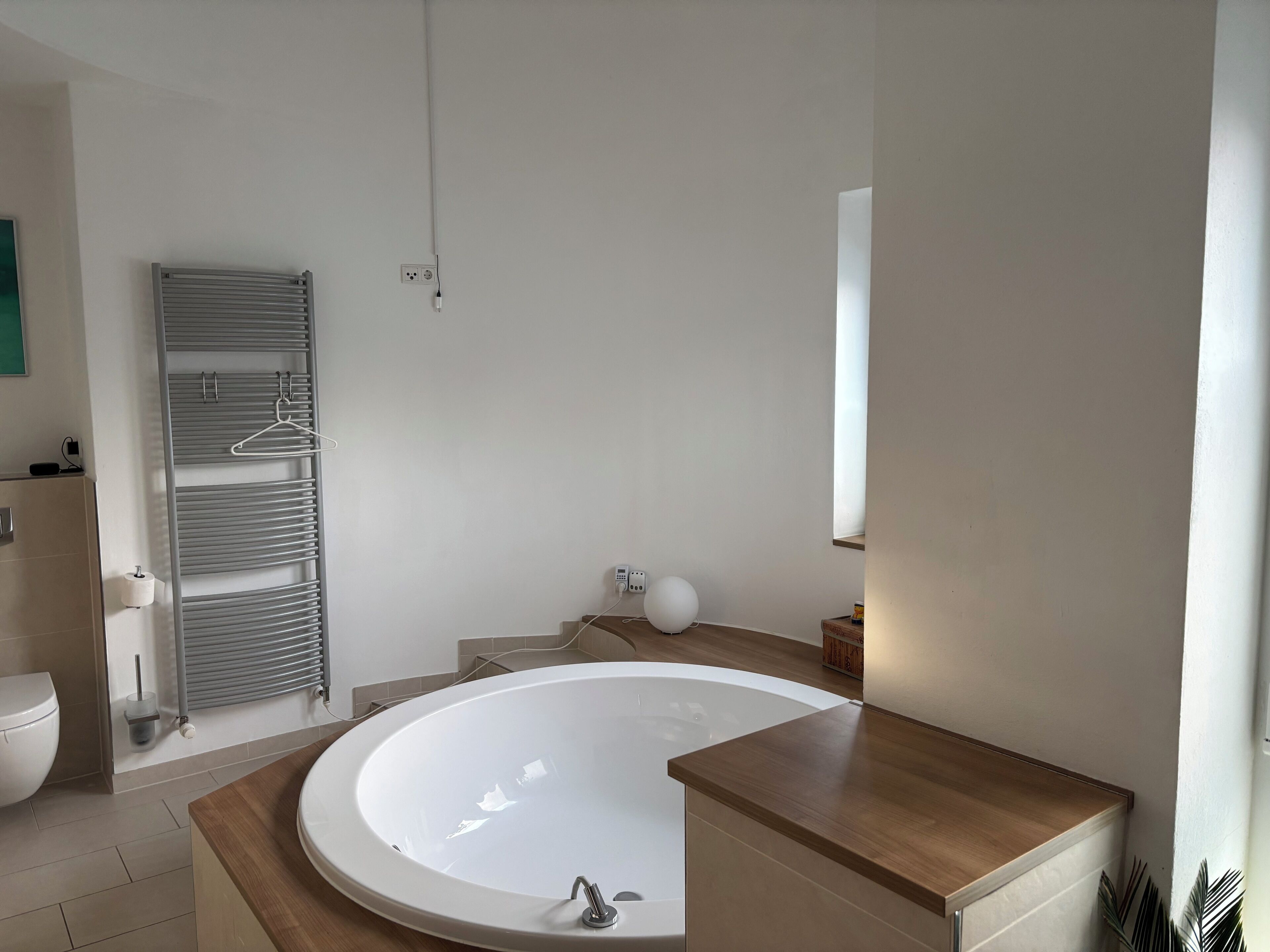 Haartrockner, Bidet, Handtücher, Seife