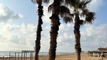 Aan het strand