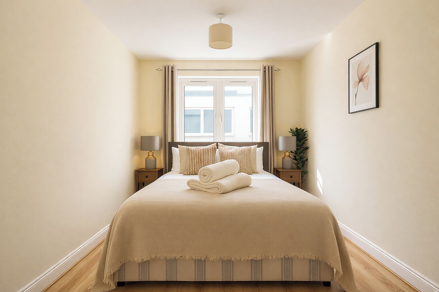 2 bedrooms, iron/ironing board, free WiFi, bed sheets