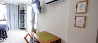 Loft equipado a poucos passos da praia
