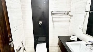 Handdoeken, zeep, shampoo, toiletpapier