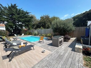 Pool - La Cotinière - House with swimming pool, facing the beach (Saint-Pierre-d'Oléron)