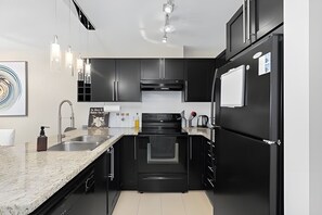 Microwave, oven, stovetop, dishwasher