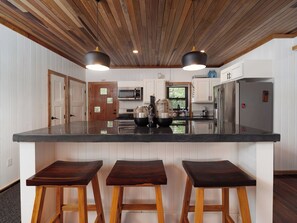 Fridge, microwave, oven, stovetop - 5BR Multi-Unit Villa + Pool | Three by the Sea (San Pedro Town)