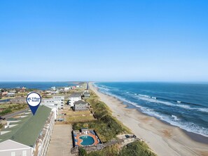 Beach - Reel Life: Oceanfront Condo | Elevator | Pool Table (Hatteras)