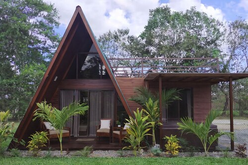 Private luxury villa surrounded by nature with view of the Arenal Volcano