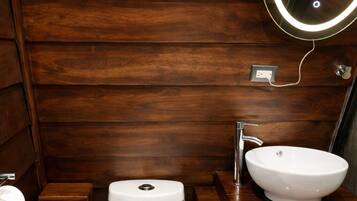 Secador de pelo, toallas, jabón y papel higiénico