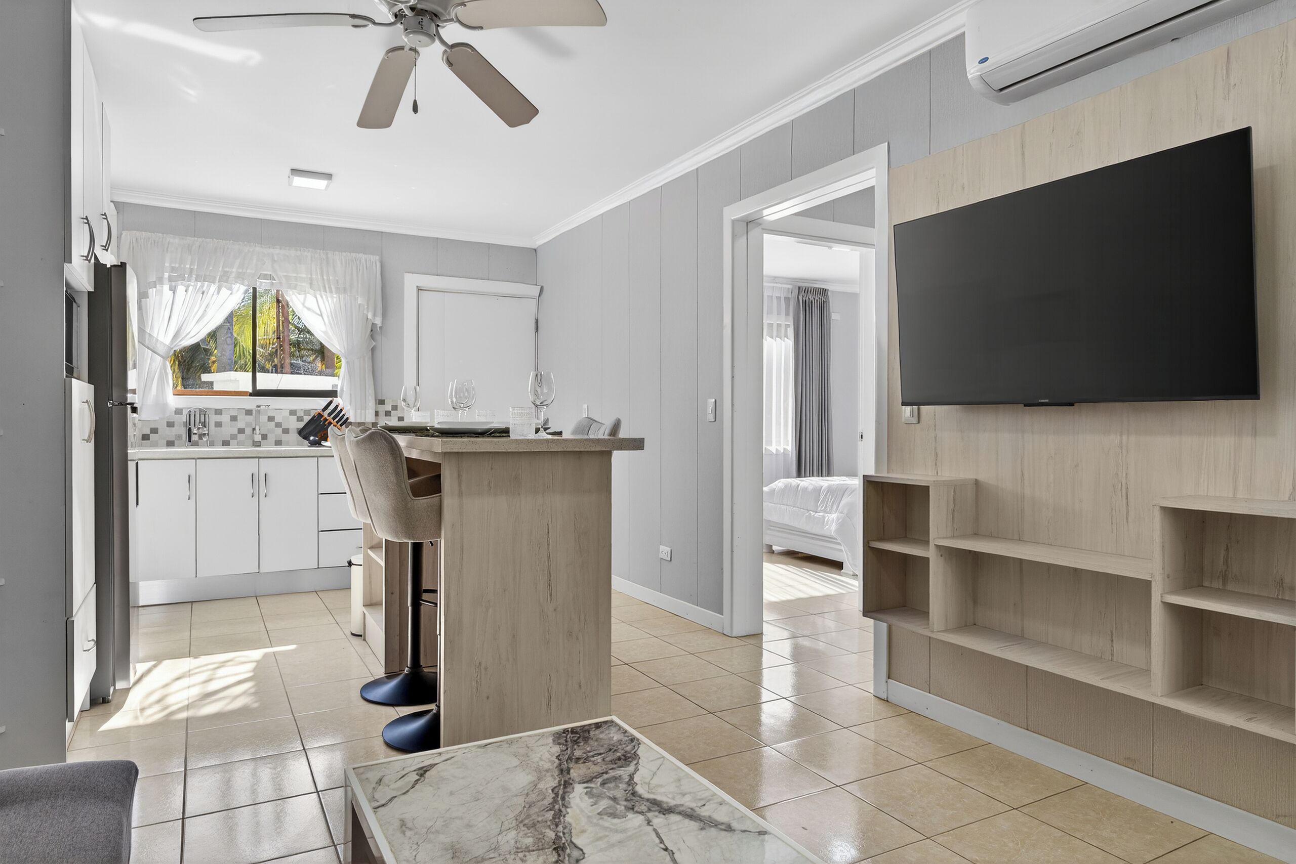 2 soverom, strykejern/-brett, wi-fi og sengetøy