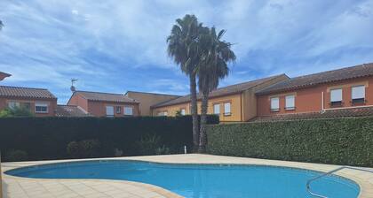 Valras-Plage : Duplex 2 Ch avec Piscine, Clim, Terrasse