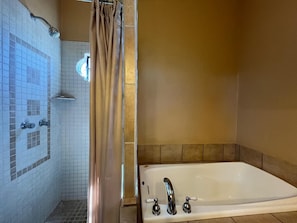 Shower, hair dryer, towels, soap - Sea of Cortez Home in gated community one mile from beaches. (San Carlos)