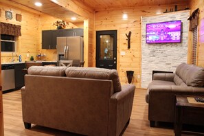 Smart-TV, Kamin, Tischfußball