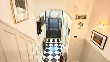 Marble-tiled hallway