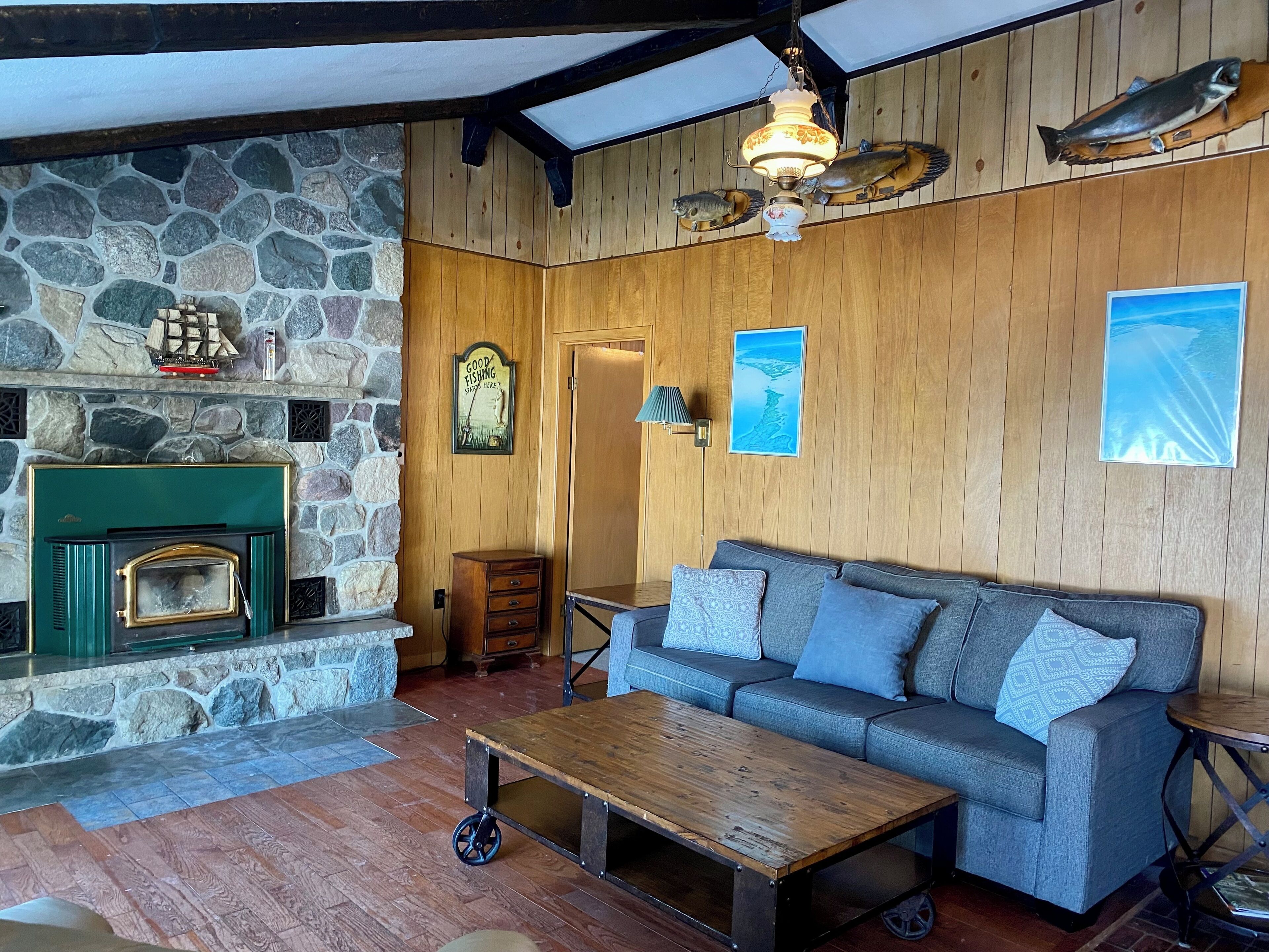 TV connectée, cheminée