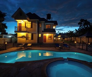 15 outdoor pools, pool umbrellas