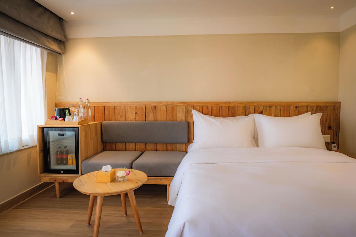 Chambre Double Deluxe | Bureau, espace de travail pour ordinateur portable, Wi-Fi gratuit