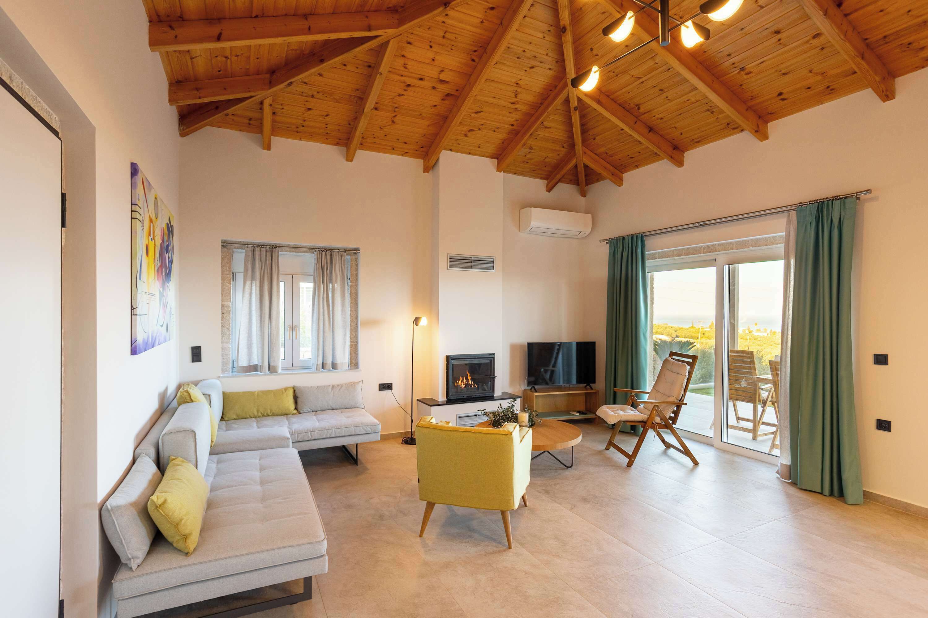 Light-filled living space with direct outdoor access