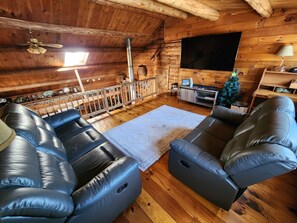 Smart TV, DVD player, music library, video library