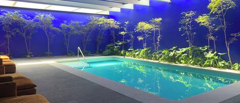 Indoor pool, outdoor pool
