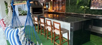 Mansion in Barra da Tijuca, Rio de Janeiro - gated community Vilage Marapendi - sleeps 50 people.