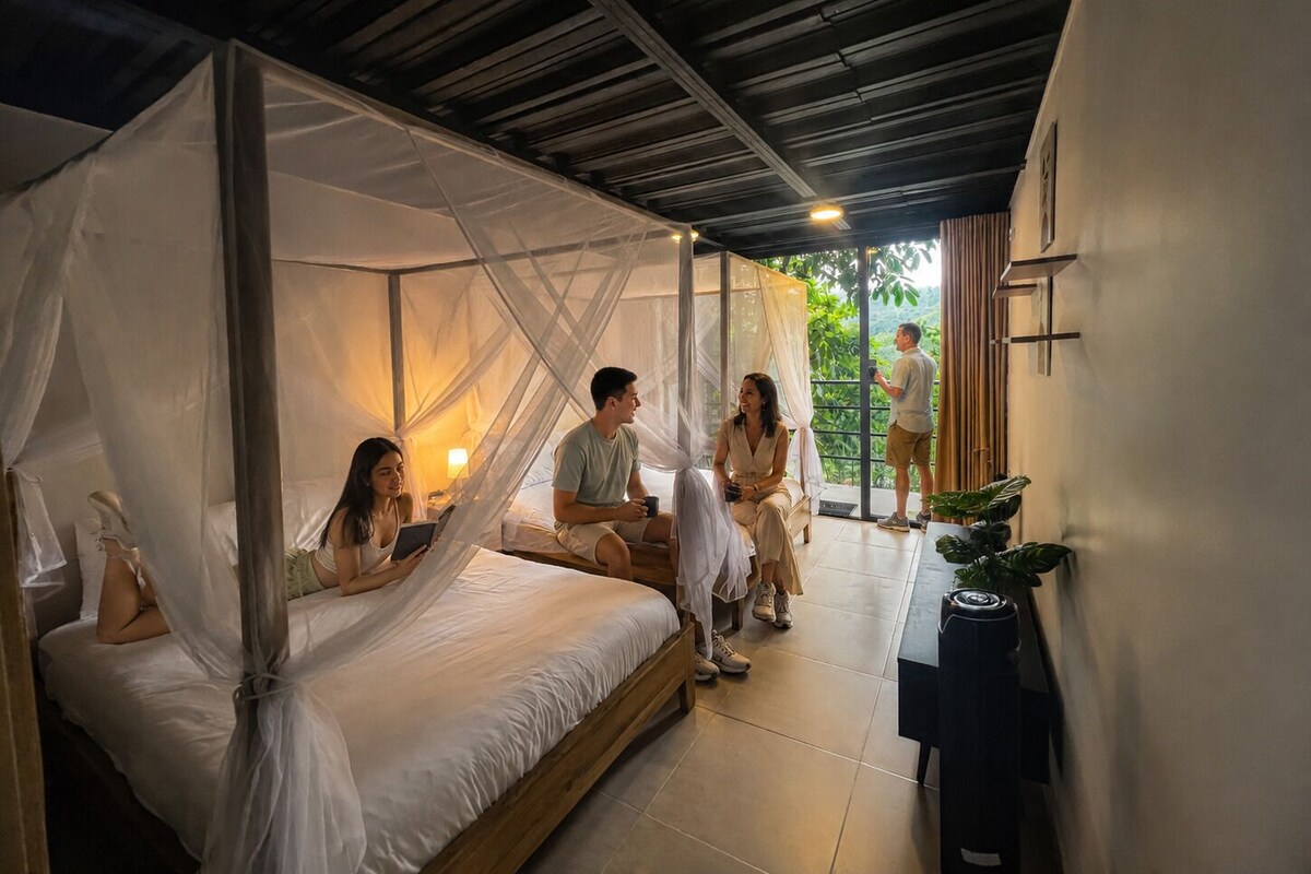 Comfort Quadruple Room, Balcony, Mountain View