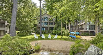 Beach & Mtn Views! Lakefront Moultonborough Home