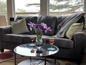 TV, fireplace, offices