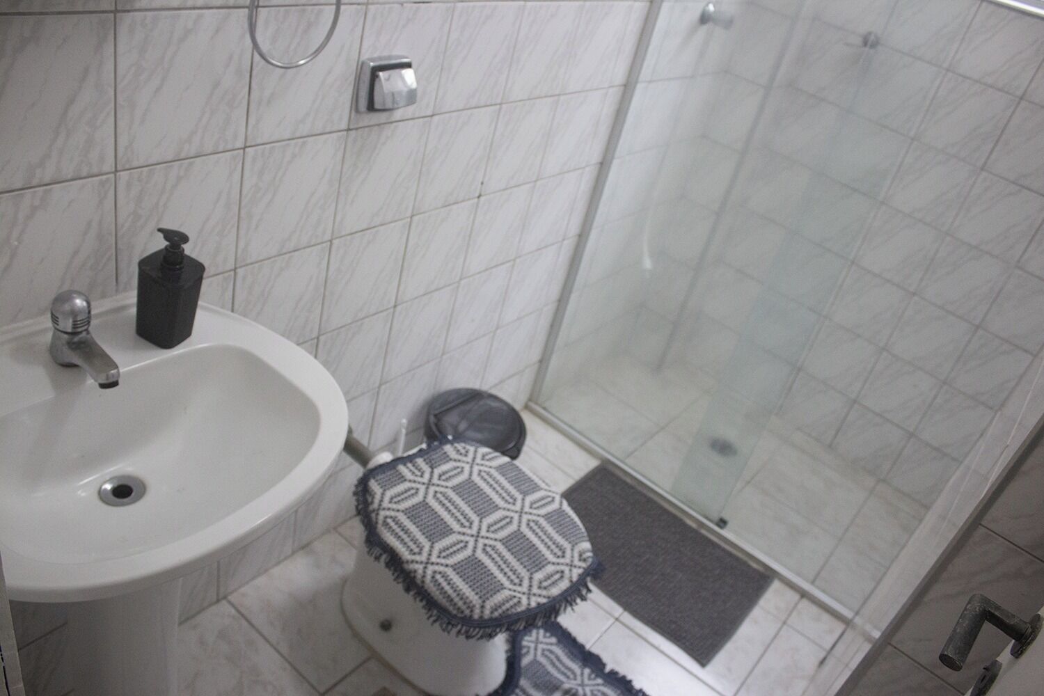 Shower, toilet paper