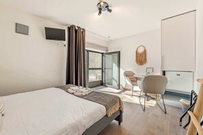 1 غرفة نوم وواي فاي وملاءات أسرّة وتسهيلات لدخول الكراسي المتحركة