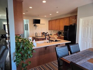 Microwave, stovetop, dishwasher