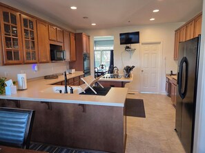 Microwave, stovetop, dishwasher