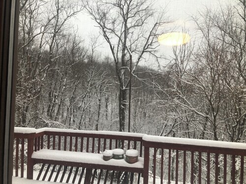 Private home with great location and amenities!  Wraparound deck in the woods!