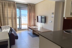 Living area - Duplex with large terrace 5 min from the beach (Vera)