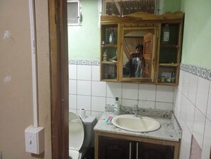 Shower, towels, soap